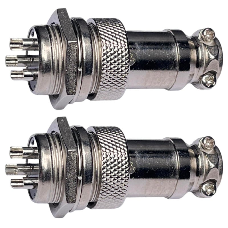 CESS Aviation 3 Pins Plug and Socket Wire Cable Connector - Diameter 0.63" (16mm) (2 Packs) - Image 5